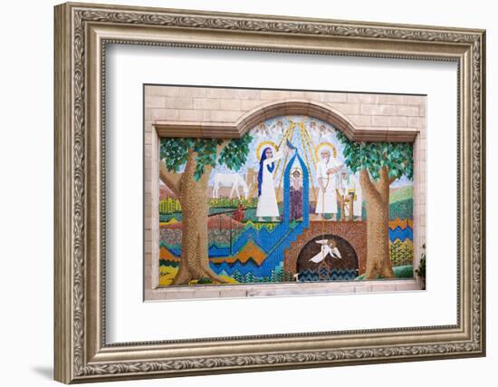 Egypt, Cairo, Coptic Old Town, Church El Muallaqa, the Hanging Church, Mosaics of Biblical Scenes-Catharina Lux-Framed Photographic Print