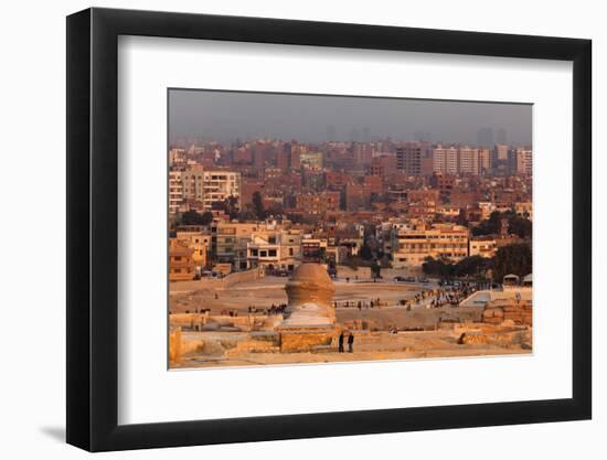 Egypt, Cairo, Giza, Sphinx from the Back, Evening Light-Catharina Lux-Framed Photographic Print