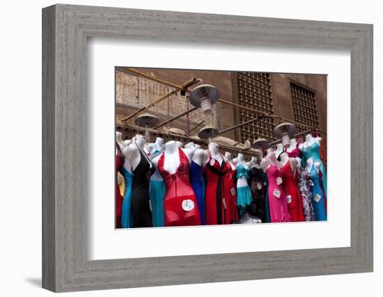 Egypt, Cairo, Islamic Old Town, Clothes Market-Catharina Lux-Framed Photographic Print