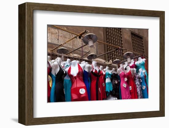 Egypt, Cairo, Islamic Old Town, Clothes Market-Catharina Lux-Framed Photographic Print