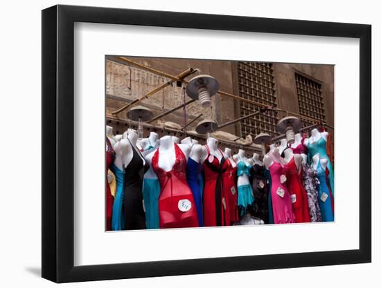 Egypt, Cairo, Islamic Old Town, Clothes Market-Catharina Lux-Framed Photographic Print