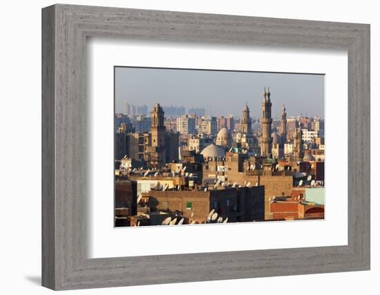 Egypt, Cairo, Islamic Old Town Evening Light-Catharina Lux-Framed Photographic Print