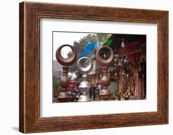 Egypt, Cairo, Islamic Old Town, Shop, Crescents-Catharina Lux-Framed Photographic Print