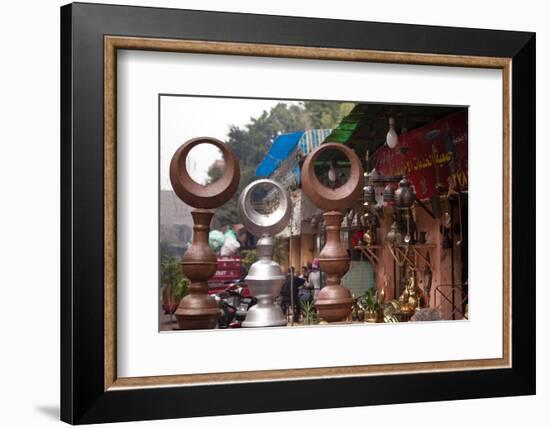 Egypt, Cairo, Islamic Old Town, Shop, Crescents-Catharina Lux-Framed Photographic Print