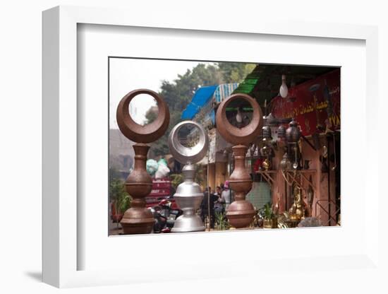 Egypt, Cairo, Islamic Old Town, Shop, Crescents-Catharina Lux-Framed Photographic Print