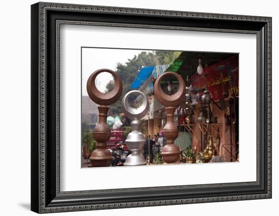 Egypt, Cairo, Islamic Old Town, Shop, Crescents-Catharina Lux-Framed Photographic Print