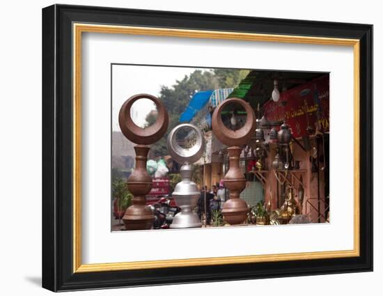 Egypt, Cairo, Islamic Old Town, Shop, Crescents-Catharina Lux-Framed Photographic Print