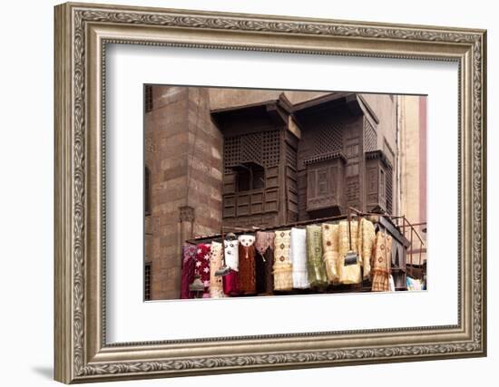 Egypt, Cairo, Islamic Old Town, Textile Market at Bab El-Ghouriya-Catharina Lux-Framed Photographic Print