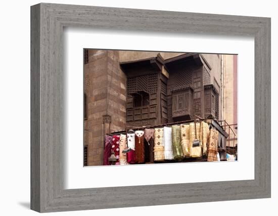 Egypt, Cairo, Islamic Old Town, Textile Market at Bab El-Ghouriya-Catharina Lux-Framed Photographic Print