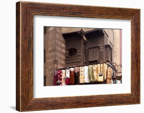 Egypt, Cairo, Islamic Old Town, Textile Market at Bab El-Ghouriya-Catharina Lux-Framed Photographic Print