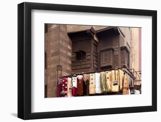 Egypt, Cairo, Islamic Old Town, Textile Market at Bab El-Ghouriya-Catharina Lux-Framed Photographic Print