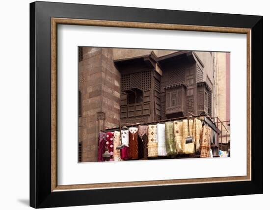 Egypt, Cairo, Islamic Old Town, Textile Market at Bab El-Ghouriya-Catharina Lux-Framed Photographic Print