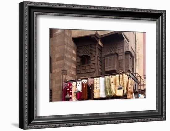 Egypt, Cairo, Islamic Old Town, Textile Market at Bab El-Ghouriya-Catharina Lux-Framed Photographic Print