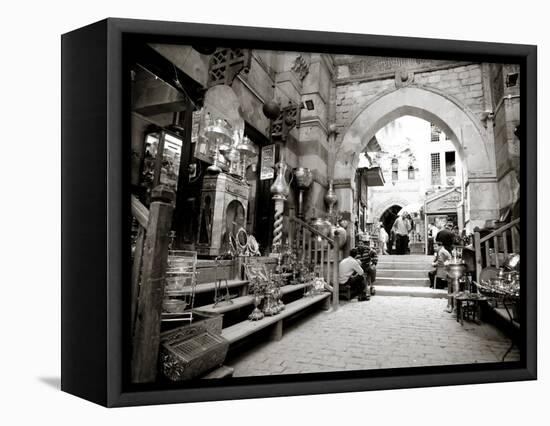 Egypt, Cairo, Islamic Quarter, Khan El Khalili Bazaar-Michele Falzone-Framed Premier Image Canvas
