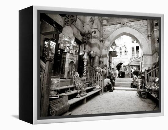 Egypt, Cairo, Islamic Quarter, Khan El Khalili Bazaar-Michele Falzone-Framed Premier Image Canvas