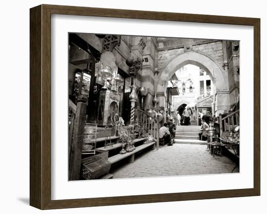 Egypt, Cairo, Islamic Quarter, Khan El Khalili Bazaar-Michele Falzone-Framed Photographic Print