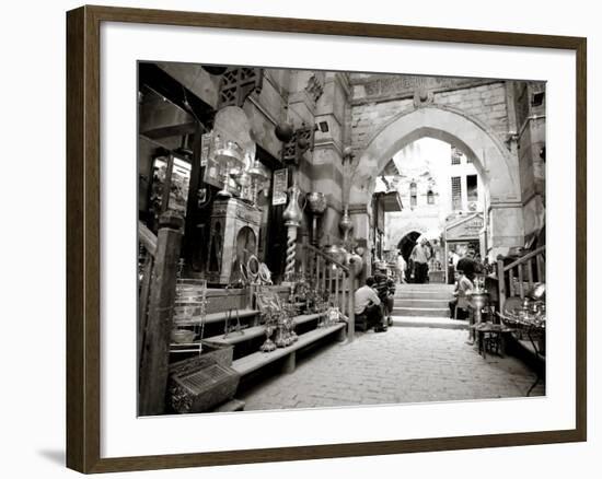 Egypt, Cairo, Islamic Quarter, Khan El Khalili Bazaar-Michele Falzone-Framed Photographic Print