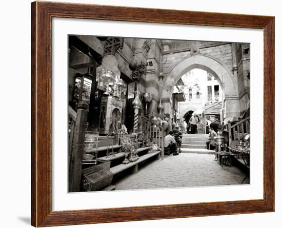 Egypt, Cairo, Islamic Quarter, Khan El Khalili Bazaar-Michele Falzone-Framed Photographic Print
