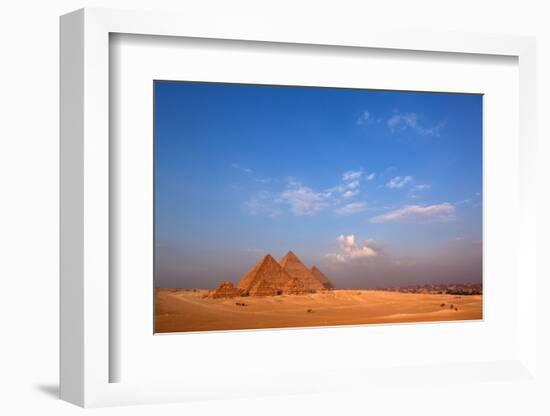 Egypt, Cairo, Pyramids of Giza, Evening Light-Catharina Lux-Framed Photographic Print