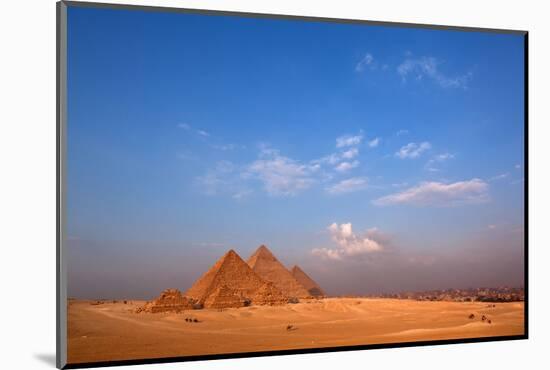 Egypt, Cairo, Pyramids of Giza, Evening Light-Catharina Lux-Mounted Photographic Print