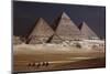 Egypt, Cairo, Pyramids of Gizeh by Night-Catharina Lux-Mounted Photographic Print