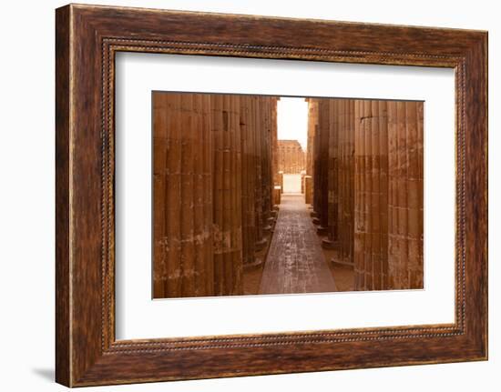 Egypt, Cairo, Saqqara, Colonnade of the Djoser-Catharina Lux-Framed Photographic Print