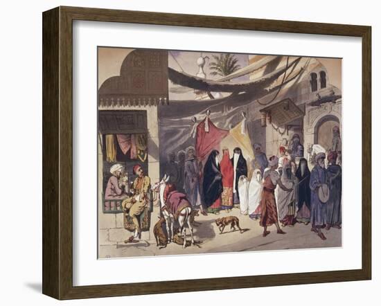 Egypt, Cairo, Scene of Arabic Wedding-null-Framed Giclee Print