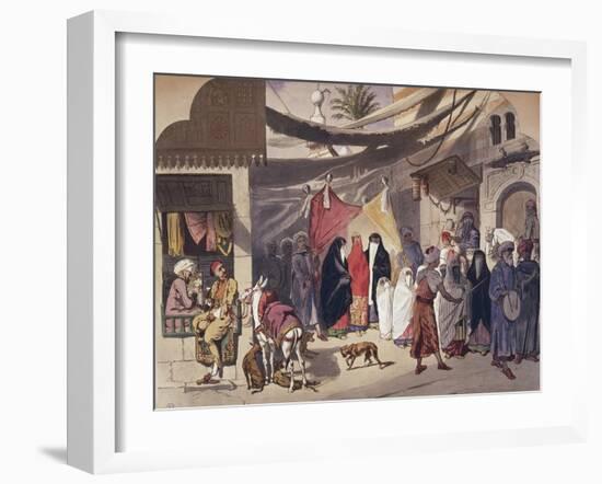 Egypt, Cairo, Scene of Arabic Wedding-null-Framed Giclee Print