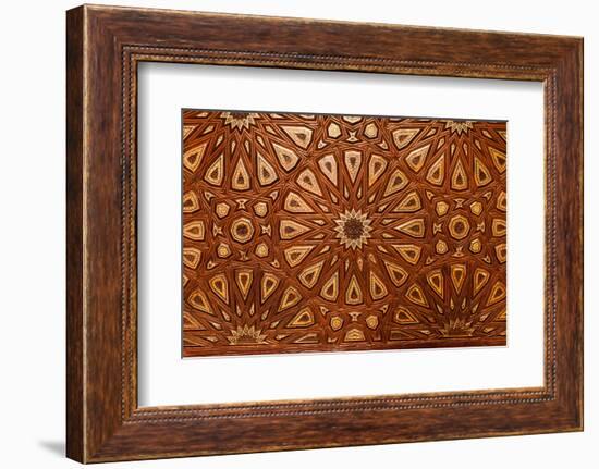 Egypt, Cairo, Sultan Hasan Mosque, Mausoleum, Tomb Ornament, Ornamental Art-Catharina Lux-Framed Photographic Print