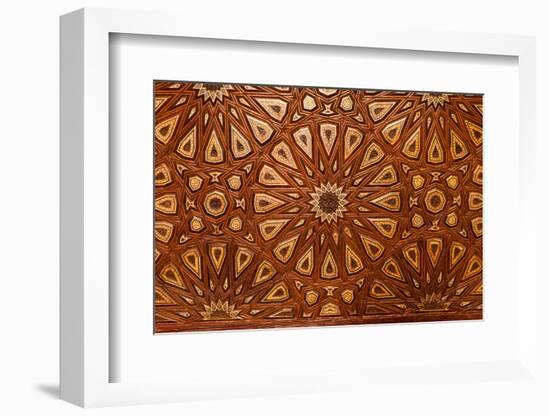 Egypt, Cairo, Sultan Hasan Mosque, Mausoleum, Tomb Ornament, Ornamental Art-Catharina Lux-Framed Photographic Print