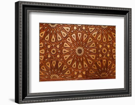 Egypt, Cairo, Sultan Hasan Mosque, Mausoleum, Tomb Ornament, Ornamental Art-Catharina Lux-Framed Photographic Print