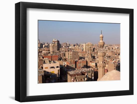 Egypt, Cairo, View from Mosque of Ibn Tulun on Old Town-Catharina Lux-Framed Photographic Print