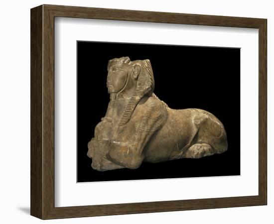 Egypt, Calcite Sphinx Making Offerings, Temple of Amun at Karnak-null-Framed Giclee Print