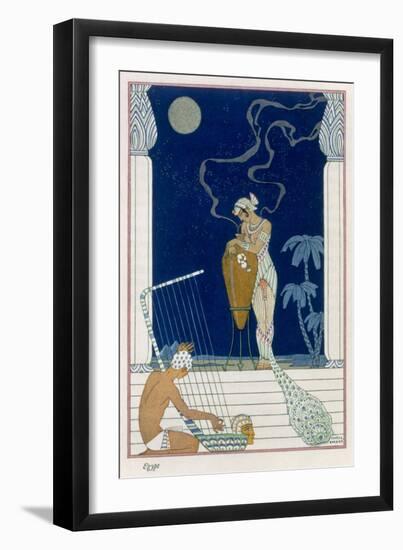 Egypt, from The Art of Perfume, c.1912-Georges Barbier-Framed Giclee Print