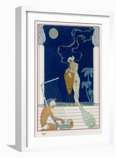 Egypt, from The Art of Perfume, c.1912-Georges Barbier-Framed Giclee Print