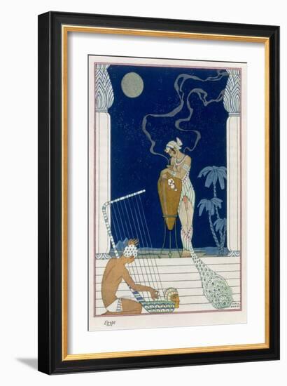 Egypt, from The Art of Perfume, c.1912-Georges Barbier-Framed Giclee Print