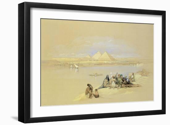 Egypt, Giza, Pyramids-David Roberts-Framed Giclee Print