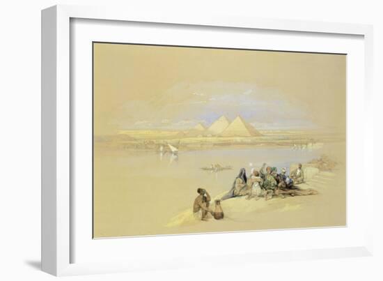 Egypt, Giza, Pyramids-David Roberts-Framed Giclee Print