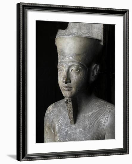 Egypt, Limestone Statue of God Amon of Karnak-null-Framed Giclee Print