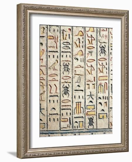 Egypt, Luxor, Ancient Thebes, Valley of Kings, Ramses VI's Tomb-null-Framed Giclee Print