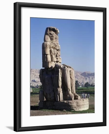 Egypt, Luxor Governorate, Karnak, Statue of Amenhotep III-null-Framed Giclee Print