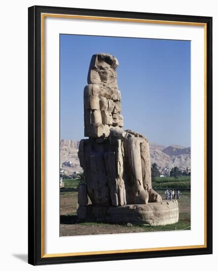 Egypt, Luxor Governorate, Karnak, Statue of Amenhotep III-null-Framed Giclee Print