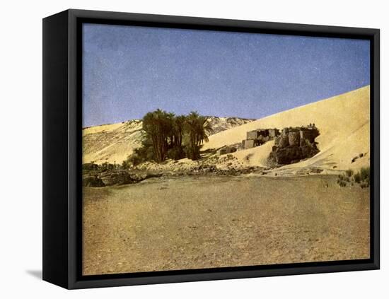 Egypt - Nubian settlement-English Photographer-Framed Premier Image Canvas
