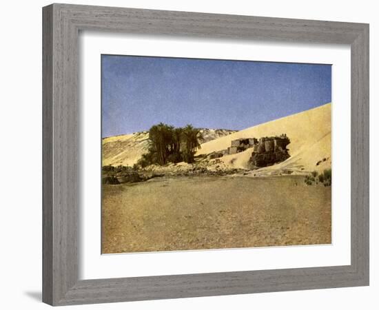 Egypt - Nubian settlement-English Photographer-Framed Giclee Print