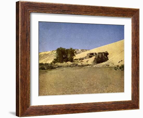 Egypt - Nubian settlement-English Photographer-Framed Giclee Print