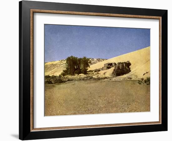 Egypt - Nubian settlement-English Photographer-Framed Giclee Print