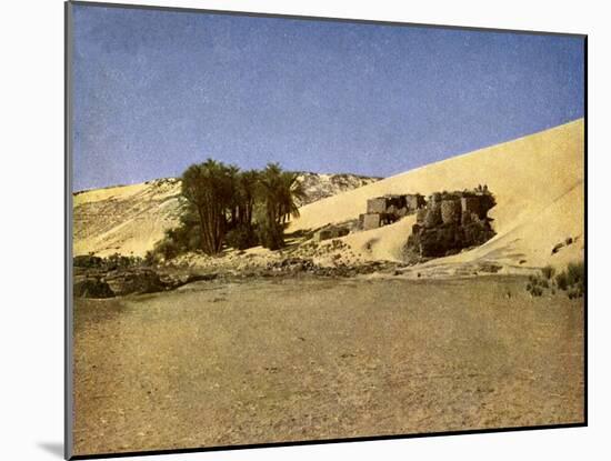 Egypt - Nubian settlement-English Photographer-Mounted Giclee Print