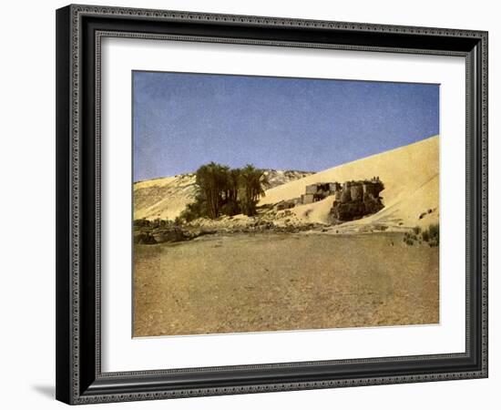 Egypt - Nubian settlement-English Photographer-Framed Giclee Print