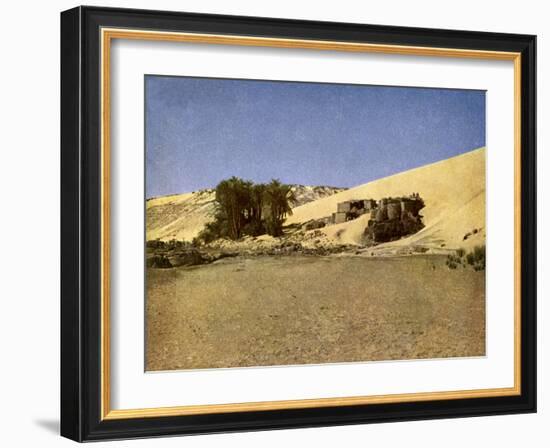 Egypt - Nubian settlement-English Photographer-Framed Giclee Print