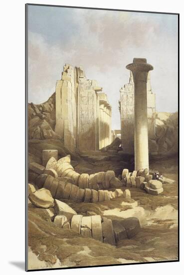 Egypt, Pillared Hall of the Temple of Karnak, 1848-David Roberts-Mounted Giclee Print